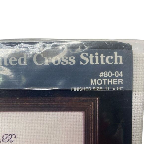 Janlynn Cross Stitch Kit Mother 80-04 Vintage 1988 New Package - Picture 4 of 5